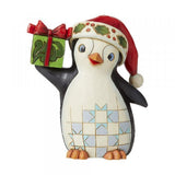 Christmas Penguin Pint sized Figurine